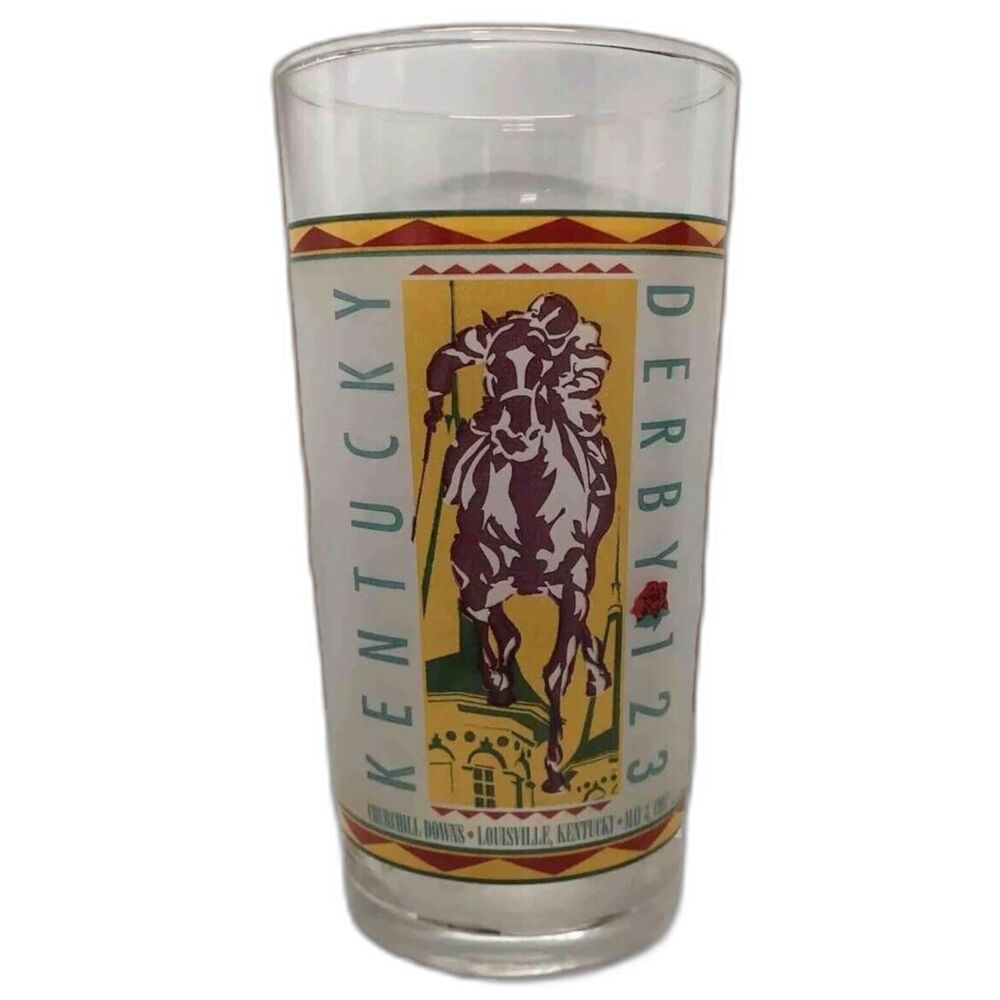 1997 Kentucky Derby 123 Official Mint Julep Glass Souvenir Churchill Downs